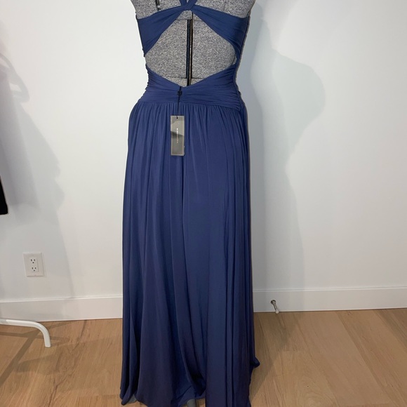 BCBG BLUE EVENING GOWN - Picture 3 of 5